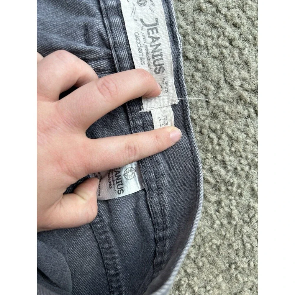 Akademiks Jeanius Mens Jeans Size w-32 L-30 Ripped Style Pants - Picture 6 of 8